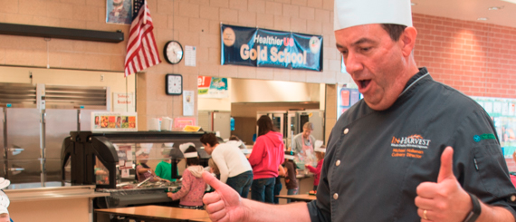 Chef Mike from In Harvest visits Lincoln School
