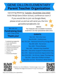 Upcoming PTO Meeting