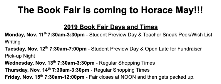 Horace May Book Fair