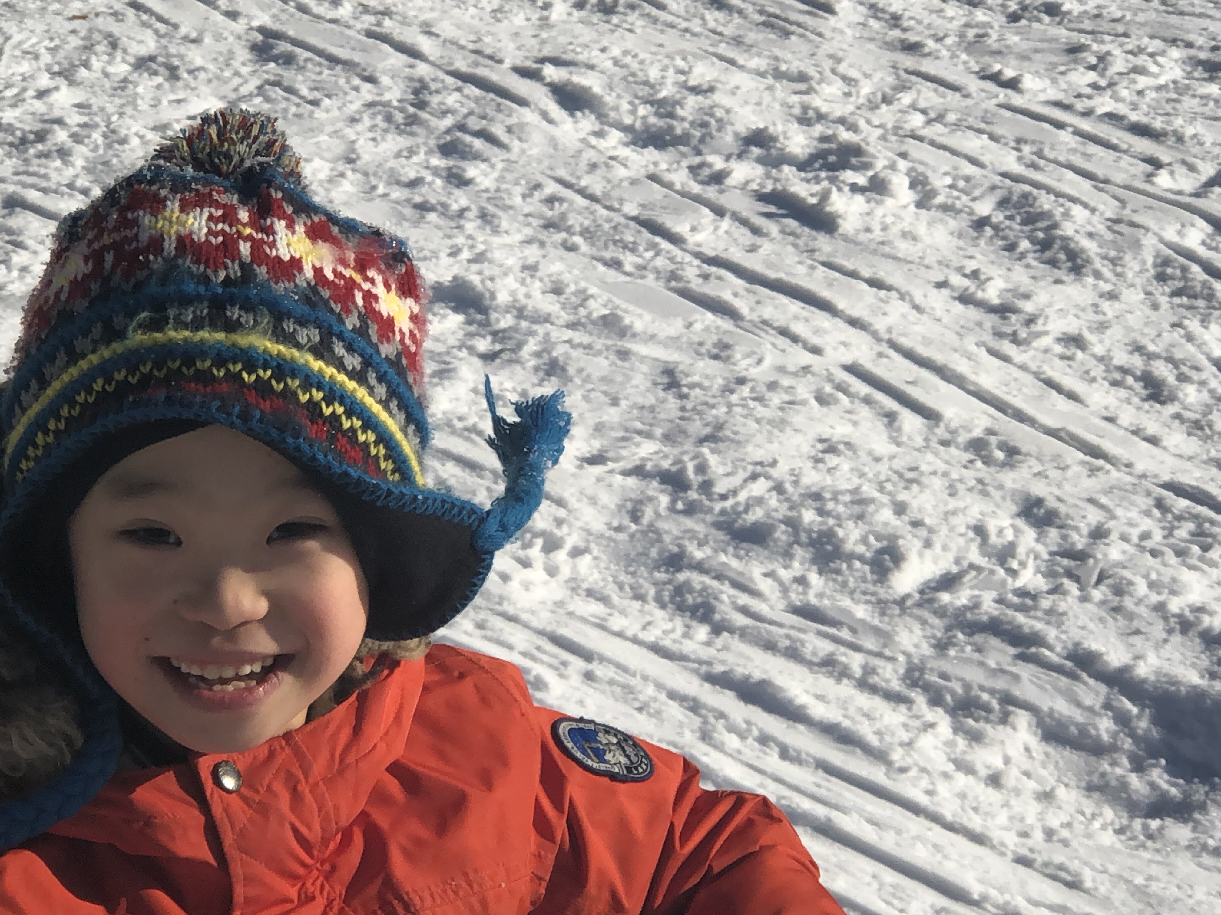 Horace May students have been enjoying the mild weather and fresh snow during physical education classes.