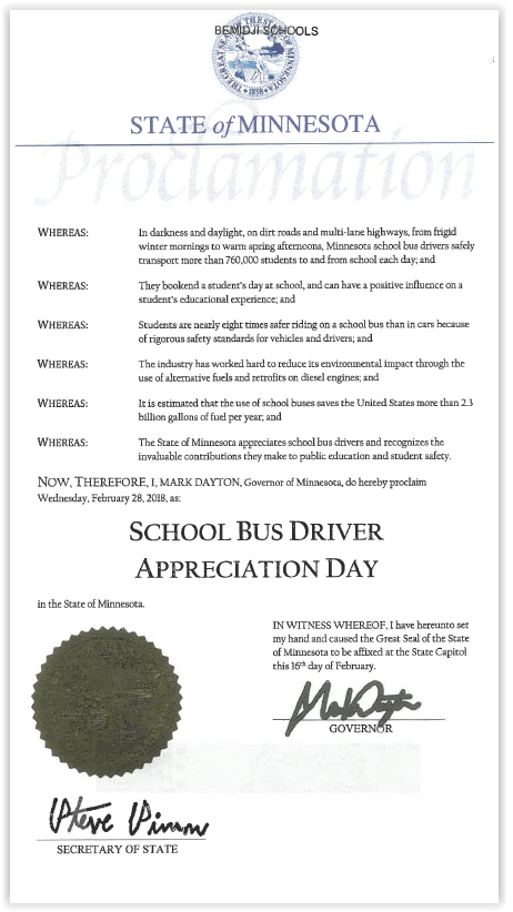 Bus Driver Appreciation Day